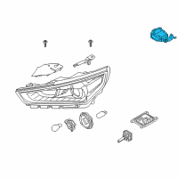 OEM 2018 Hyundai Ioniq ECU Assembly-Head Lamp Diagram - 92170-G7000