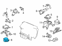 OEM 2022 Acura TLX DAMPER, FR Diagram - 50950-TGZ-A02