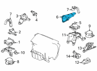 OEM 2022 Acura TLX BRACKET, RR Diagram - 50610-TGZ-A02