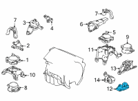 OEM 2022 Acura TLX BRACKET, TRANS MTG Diagram - 50650-TGZ-A01