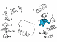 OEM 2021 Acura TLX BRACKET, RR Diagram - 50615-TGZ-A01