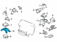 OEM 2022 Acura TLX BRACKET, FR Diagram - 50635-TGZ-A01
