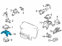 OEM 2021 Acura TLX BRACKET, FR Diagram - 50635-TGZ-A01