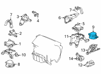 OEM 2022 Acura TLX DAMPER, RR Diagram - 50960-TGZ-A02