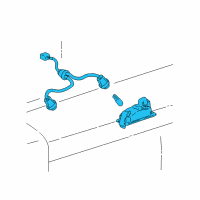 OEM 2000 Toyota RAV4 License Lamp Diagram - 81270-42011