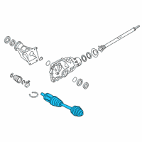OEM 2022 BMW X5 EXCHANGE OUTPUT SHAFT RIGHT Diagram - 31-60-8-486-206