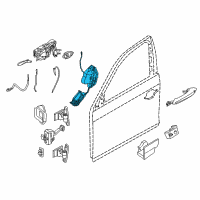 OEM 2013 BMW M6 LOCK, COMPLETE, RIGHT Diagram - 51-21-5-A36-E42