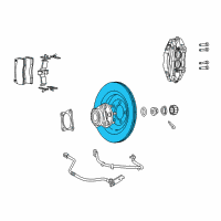 OEM 2016 Dodge Viper Brake Rotor Diagram - 5290393AA