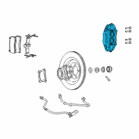 OEM 2017 Dodge Viper CALIPER-Disc Brake Diagram - 68192024AA