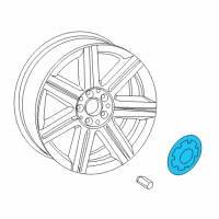 OEM 2008 Chrysler Crossfire None-Wheel Center Diagram - 68045295AA