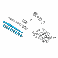 OEM Acura MDX Windshield Wiper Blade Diagram - 76730-TZ5-A01