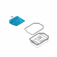 OEM 2004 BMW X5 Automatic Transmission Fluid Filter Kit Diagram - 24-15-2-333-899