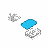 OEM BMW X5 Gasket, Oil Pan Diagram - 24-11-7-543-484