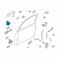 OEM 2004 Ford Escape Upper Hinge Diagram - 7L8Z-7822800-A