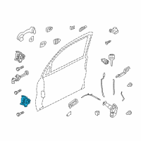 OEM 2000 Mercury Cougar Lower Hinge Diagram - 7L8Z-7822810-A