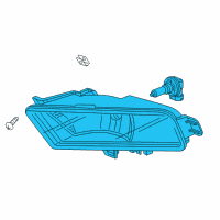 OEM Honda Unit Fog Light, L Diagram - 33951-T1W-A11