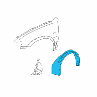 OEM Ford Escape Fender Liner Diagram - YL8Z-16102-BA