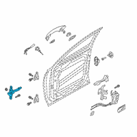 OEM 2019 Hyundai Santa Fe Checker Assembly-Front Door, LH Diagram - 76980-S2000
