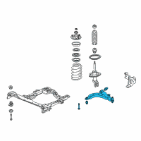 OEM 2007 Chevrolet Uplander Lower Control Arm Diagram - 15218622