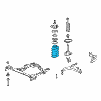 OEM Pontiac Montana Front Springs Diagram - 88965455