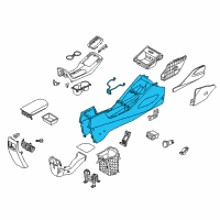 OEM Kia Forte Console-Floor Diagram - 84611A7000DFR