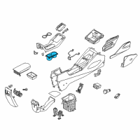 OEM 2015 Kia Forte5 Cup Holder Assembly Diagram - 84620A7100WK