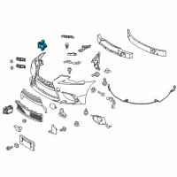 OEM Lexus RC300 Sensor, Ultrasonic Diagram - 89341-53010-B1