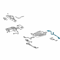 OEM 2009 Toyota Highlander Rear Oxygen Sensor Diagram - 89465-48210