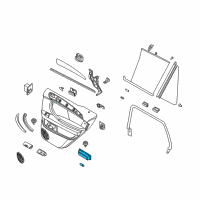 OEM 2000 BMW X5 Lamp, Door Entrance Rear Diagram - 63-31-6-962-035