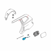 OEM 2009 BMW X3 Filler Flap Actuator Diagram - 67-11-6-987-634