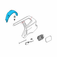 OEM 2007 BMW X3 Cover, Wheel Housing, Rear Left Diagram - 51-71-3-400-057