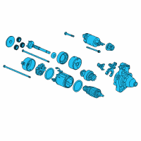 OEM 2010 Honda Fit Starter, Core Id (428000-5410) (9742809-541) (Reman) (Denso) Diagram - 06312-RB1-505RM