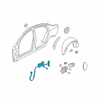 OEM 2008 Pontiac G8 Latch Assembly Diagram - 92287825