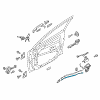 OEM Kia Niro EV Cable Assembly-Front Door Inside Diagram - 81371G5000
