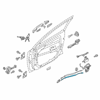 OEM Kia Niro Cable Assembly-Front Door Inside Diagram - 81371G5000
