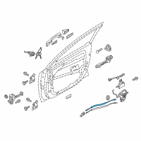 OEM Kia Niro Cable Assembly-Front Door S/L Diagram - 81391G5000