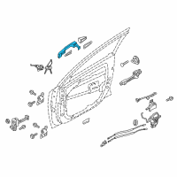 OEM 2017 Kia Niro Door Outside Handle Assembly Diagram - 82651G5200K3R