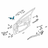 OEM 2018 Kia Niro Door Key Sub Set, Left Diagram - 81970G5A00
