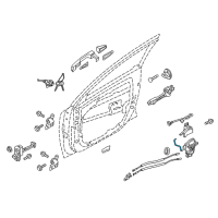 OEM 2022 Kia Niro EV Rod-Front Door Outside Handle LH Diagram - 81381G5000