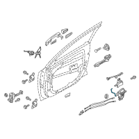 OEM Kia Niro EV Rod-Front Door Outside Handle LH Diagram - 81381G5000