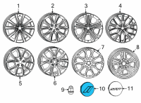 OEM 2022 Dodge Durango Cap-Wheel Center Diagram - 6CZ27RNWAA