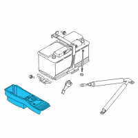 OEM 2011 BMW X5 Battery Cover Diagram - 51-47-7-127-282