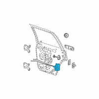 OEM 2003 Jeep Liberty Rear Door Latch Diagram - 55177044AJ