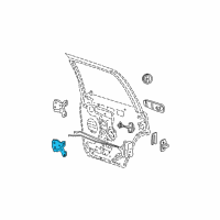OEM 2005 Jeep Liberty Rear Door Hinge Diagram - 55177030AE