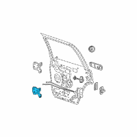 OEM 2003 Jeep Liberty Rear Door Hinge Diagram - 55177030AE