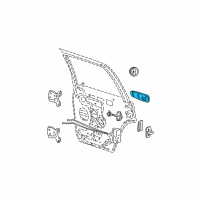 OEM 2005 Jeep Liberty Handle-Exterior Door Diagram - 55360334AF