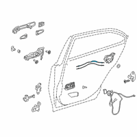 OEM Toyota Avalon Lock Cable Diagram - 69770-07030