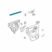 OEM 2008 GMC Yukon Belt Weatherstrip Diagram - 22832144