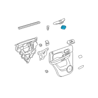 OEM 2009 Cadillac Escalade ESV Switch Asm-Door Lock & Side Window Diagram - 20835556