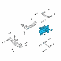 OEM 2020 Hyundai Santa Fe Carrier Assembly-Rear Axle, RH Diagram - 52711-S1000